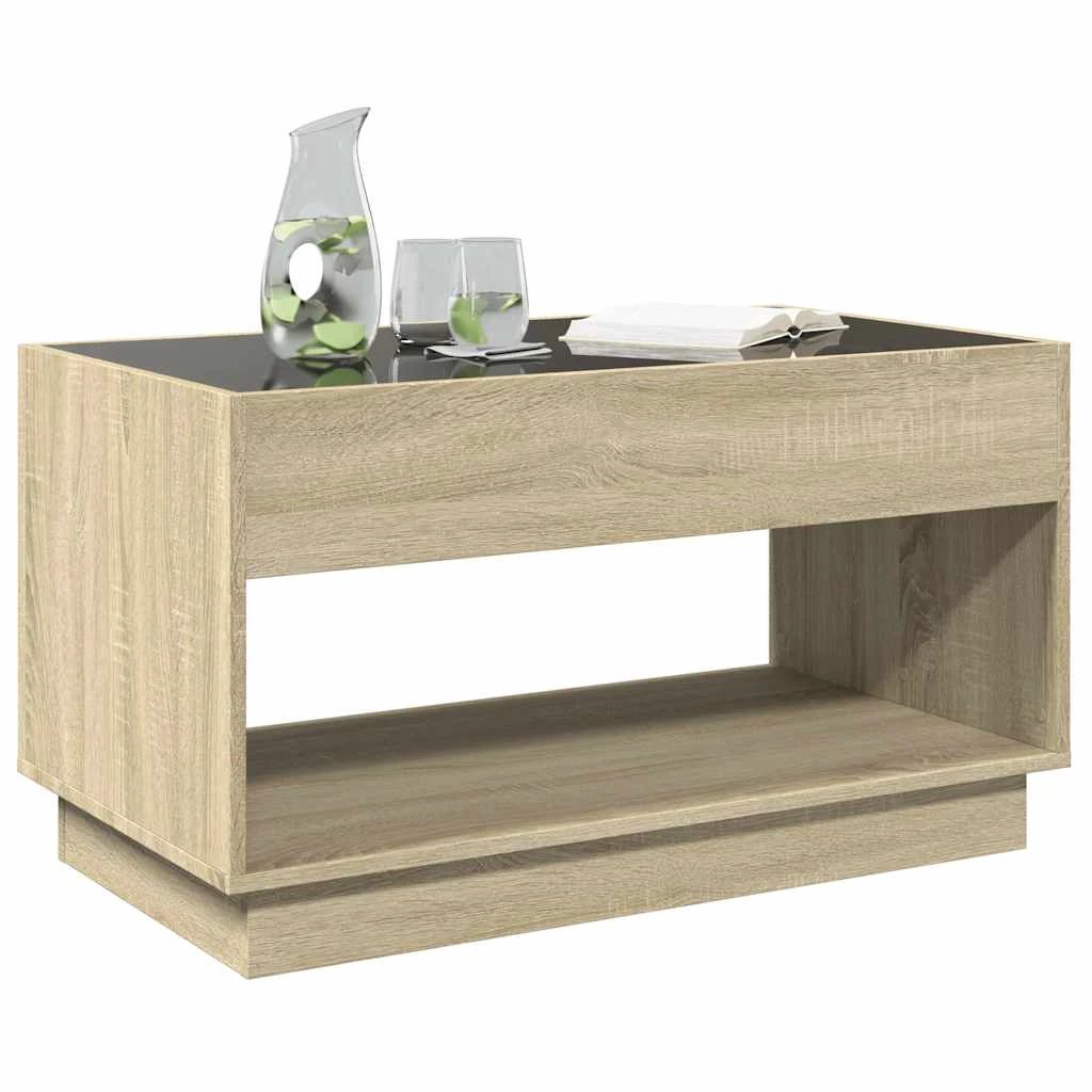 vidaXL Coffee Table 90x50x50cm LED Infinity Mirror by vidaXL