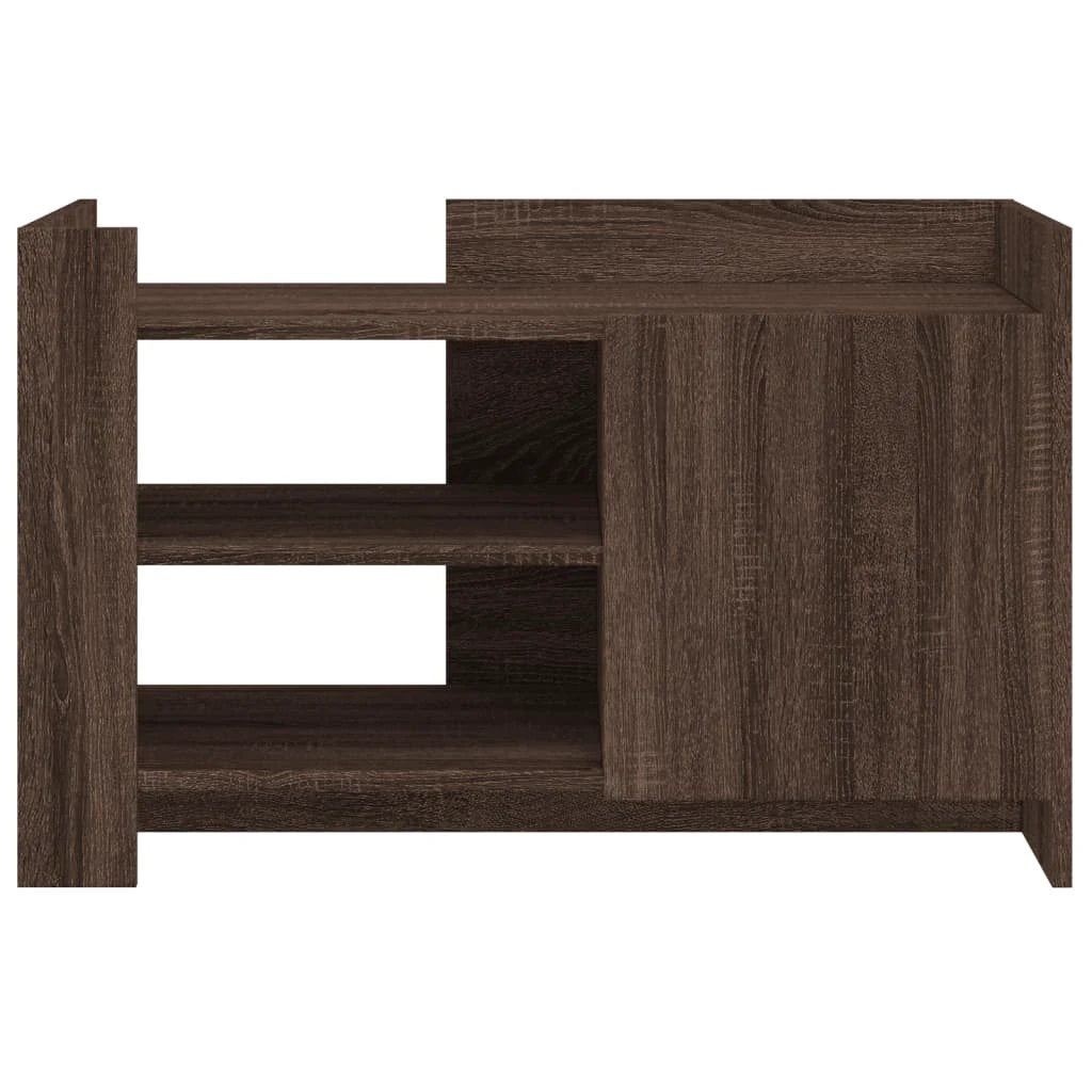 vidaXL VidaXL Coffee Table 80x50x50 cm Engineered Wood With Storage Shelves For Living Room - Coffee Table