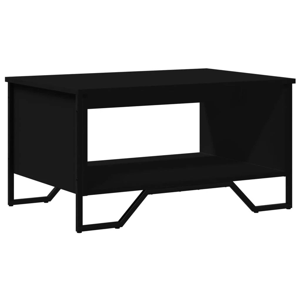 VidaXL Coffee Table 75x51x40 Cm Engineered Wood With Storage Shelf For Living Room by vidaXL