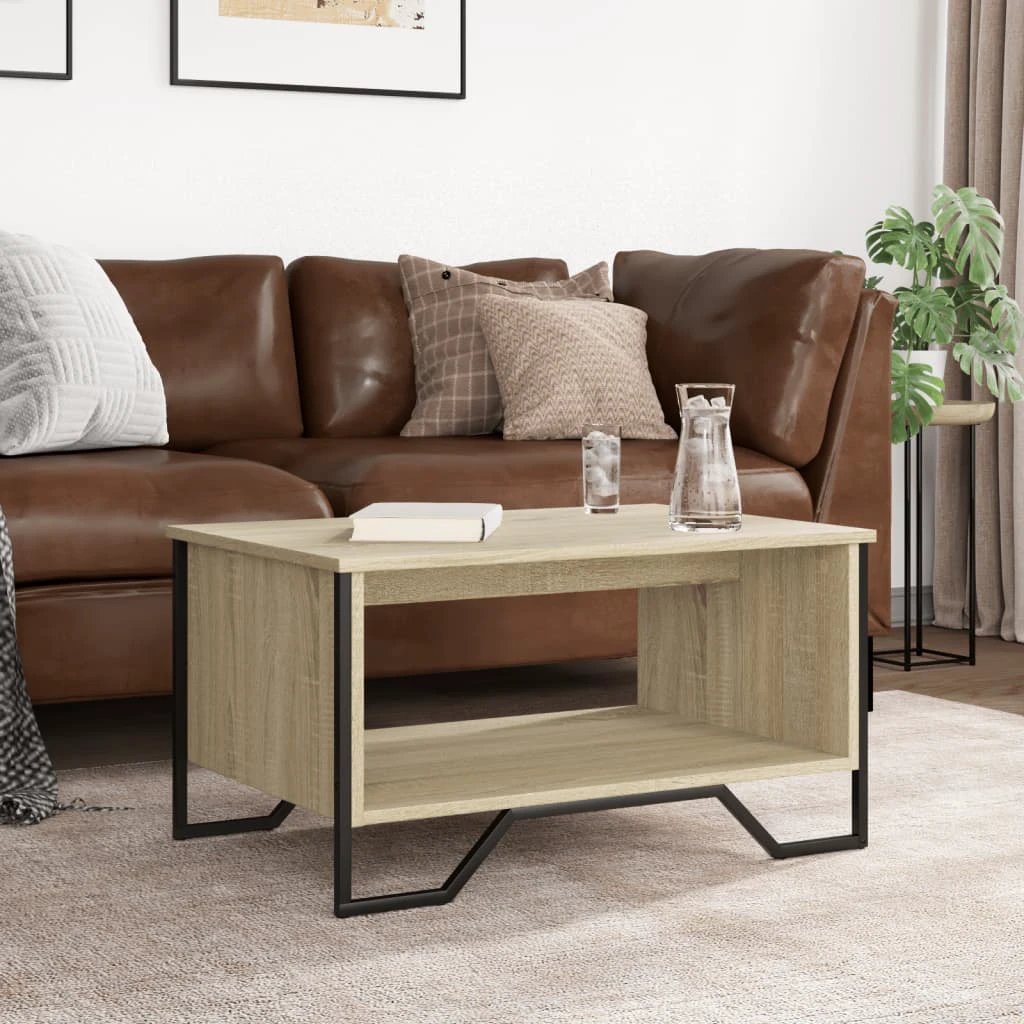 vidaXL Coffee Table 75x51x40 Engineered Wood Home by vidaXL