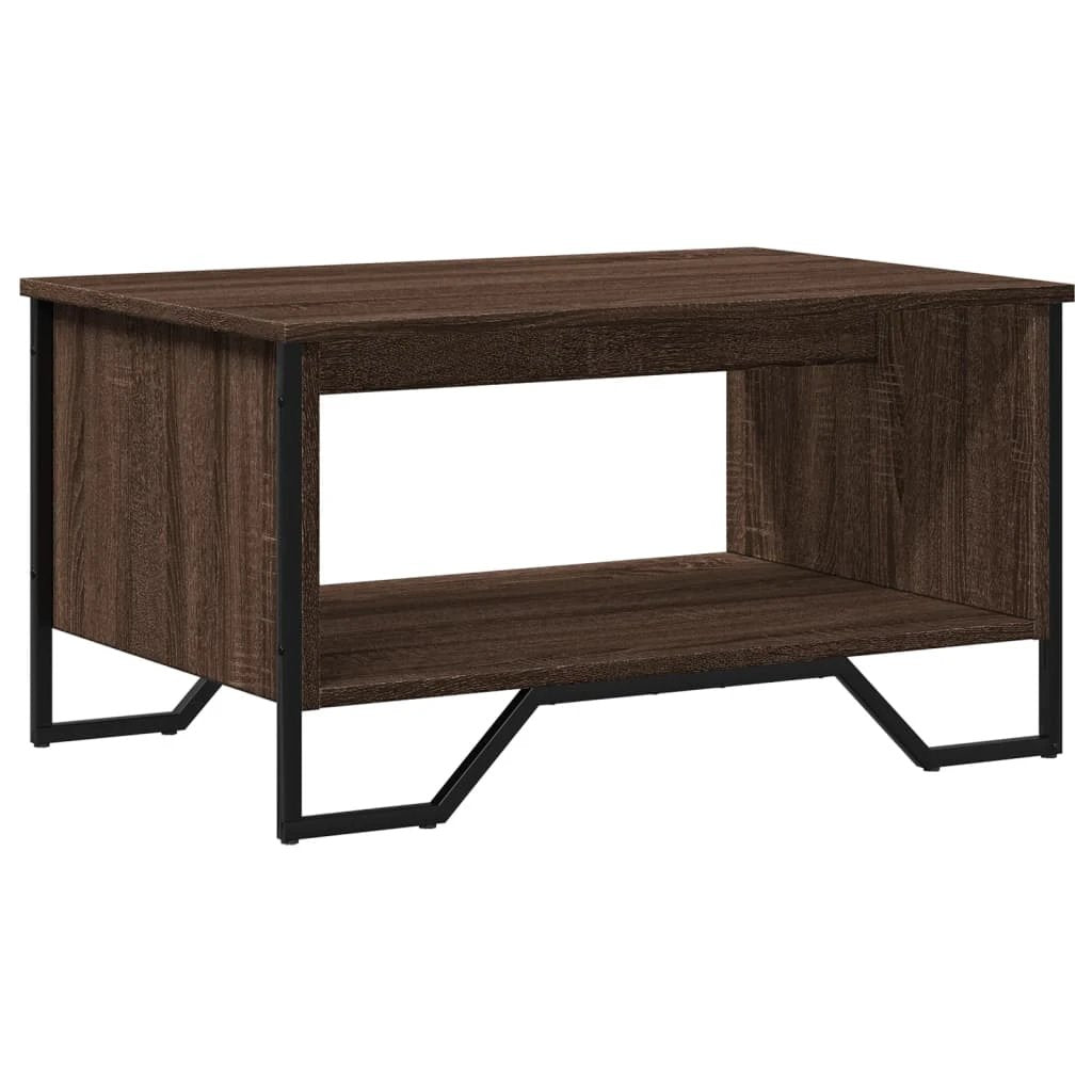 vidaXL VidaXL Coffee Table 75x51x40 cm Engineered Wood Open Shelf for Living Room Decor - Coffee Table