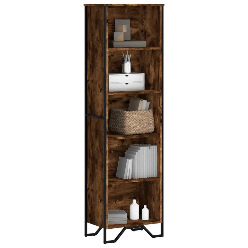 vidaXL vidaXL Bookcase Smoked Oak 50x31x169 cm Engineered Wood - Bookcase