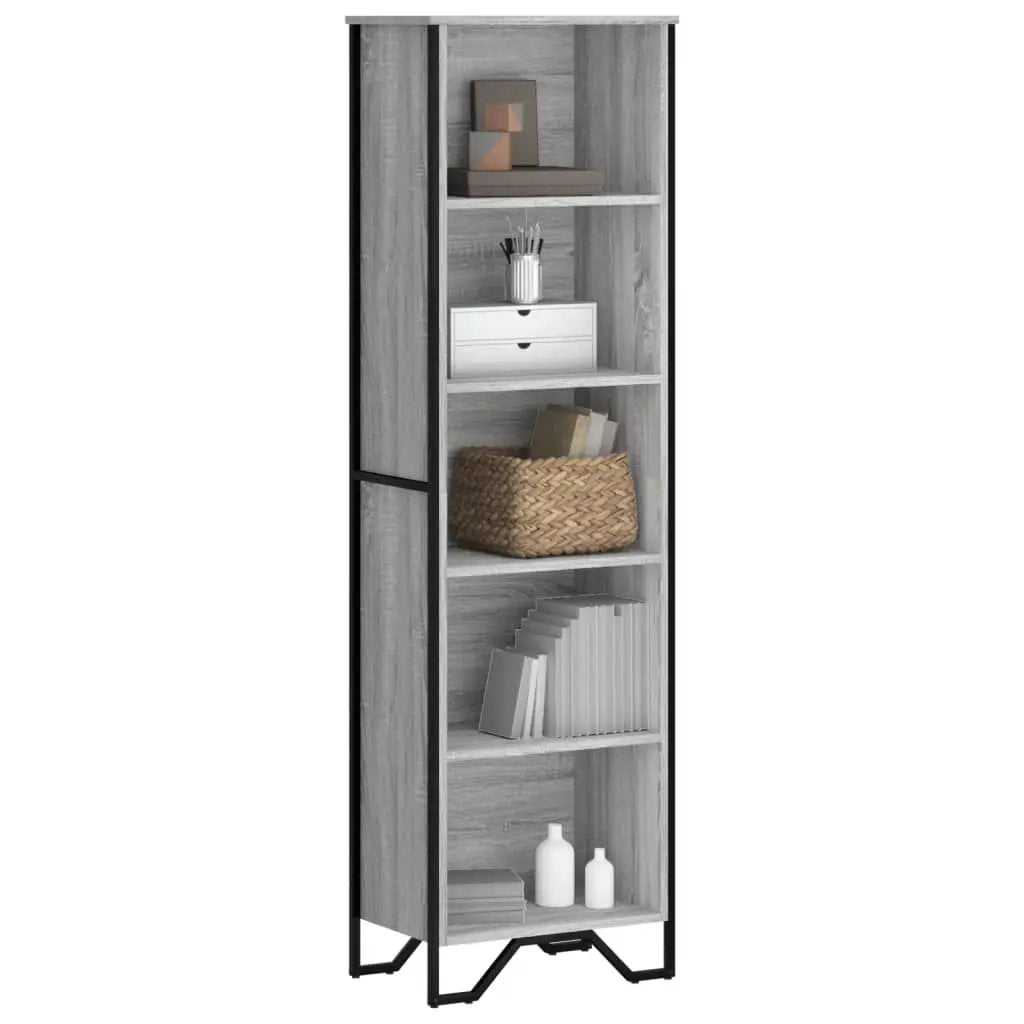 vidaXL vidaXL Bookcase Grey Sonoma 50x31x169 cm Engineered Wood - Bookcase