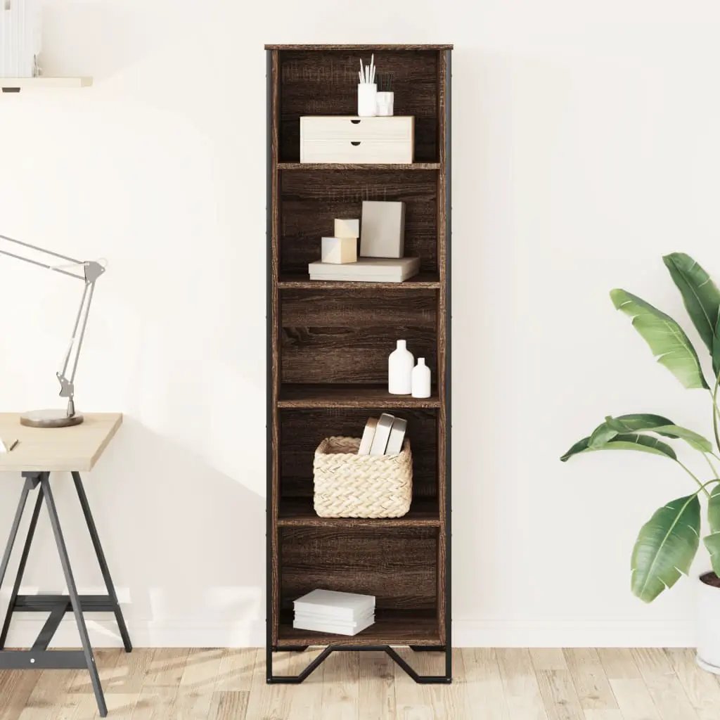 vidaXL vidaXL Bookcase Brown Oak 50x31x169 cm Engineered Wood - Bookcase