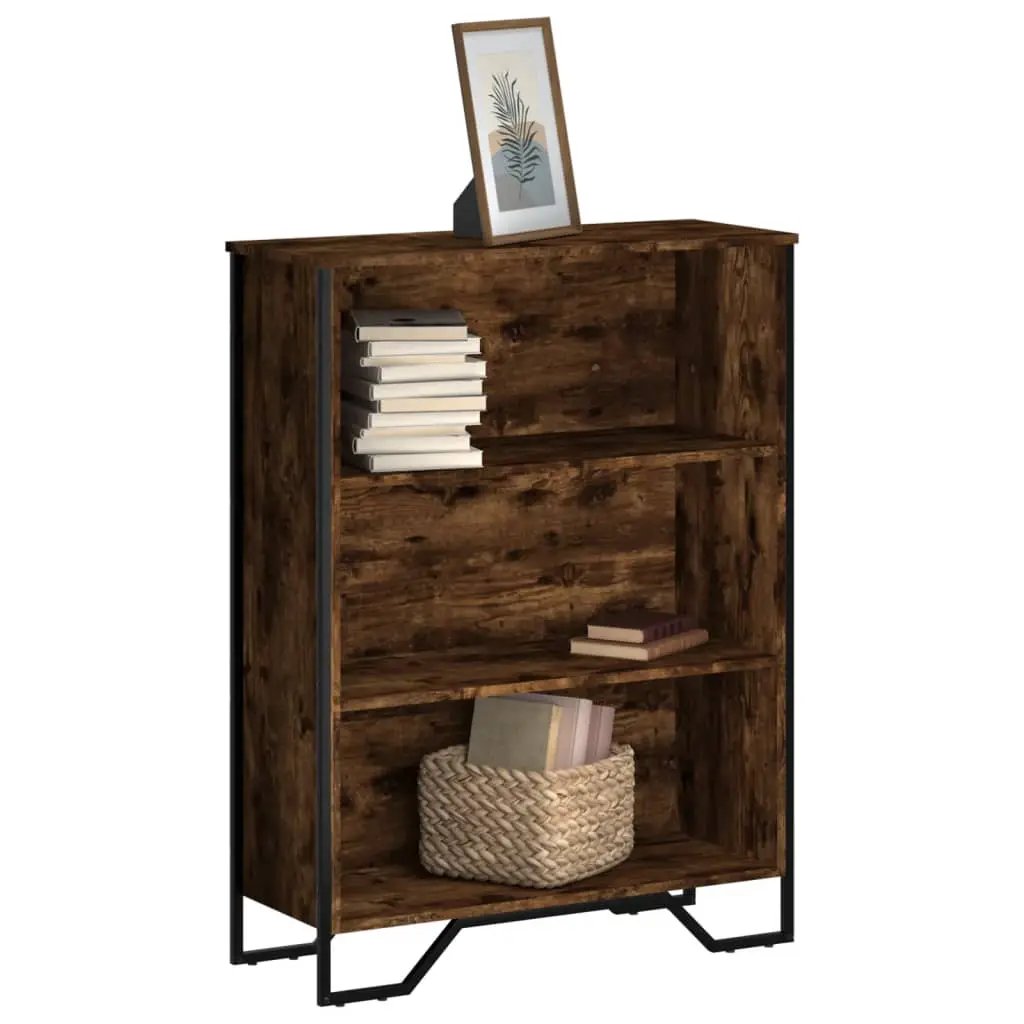 vidaXL vidaXL Bookcase Smoked Oak 80x31x106 cm Engineered Wood - Bookcase