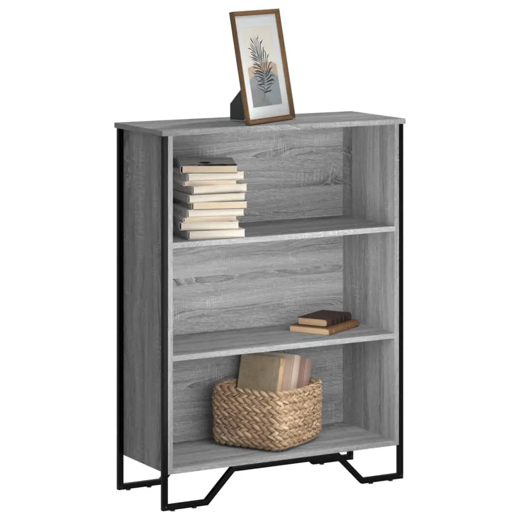 vidaXL vidaXL Bookcase Grey Sonoma 80x31x106 cm Engineered Wood - Bookcase