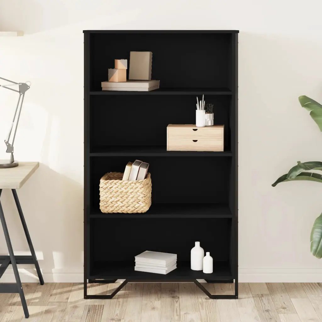 vidaXL vidaXL Bookcase Black 80x31x137.5 cm Engineered Wood - Bookcase