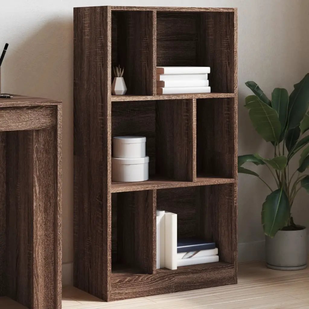 vidaXL vidaXL Bookcase Brown Oak 57x28.5x107.5 cm Engineered Wood - Bookcase