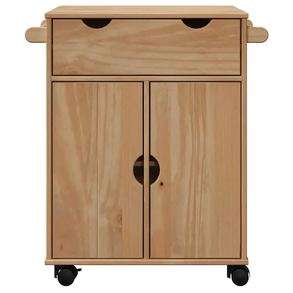 vidaXL Kitchen Trolley OTTA 59x45x80 cm Solid Wood Pine - from vidaXL