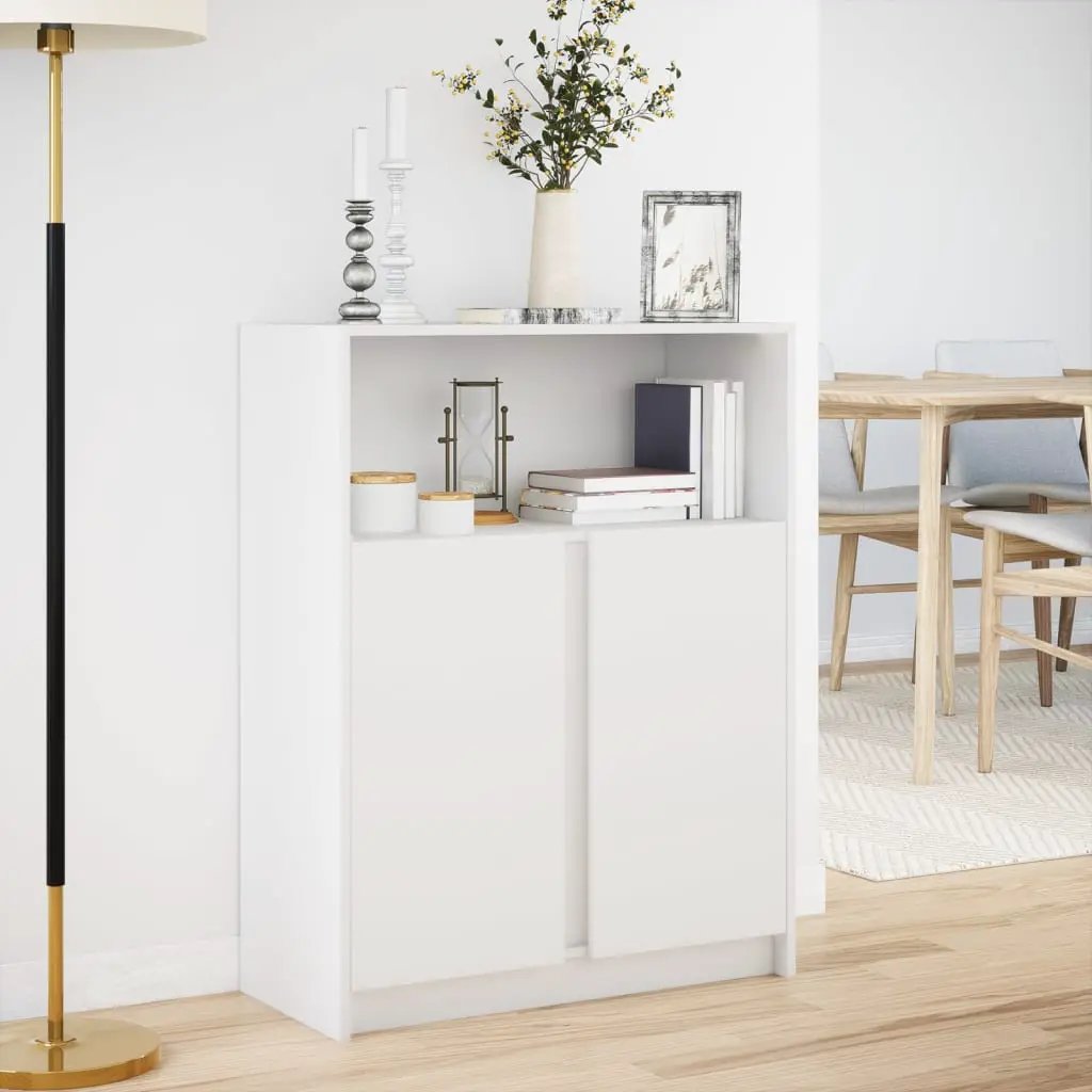 vidaXL vidaXL Sideboard with LED White 77x34x100 cm Engineered Wood - Sideboard