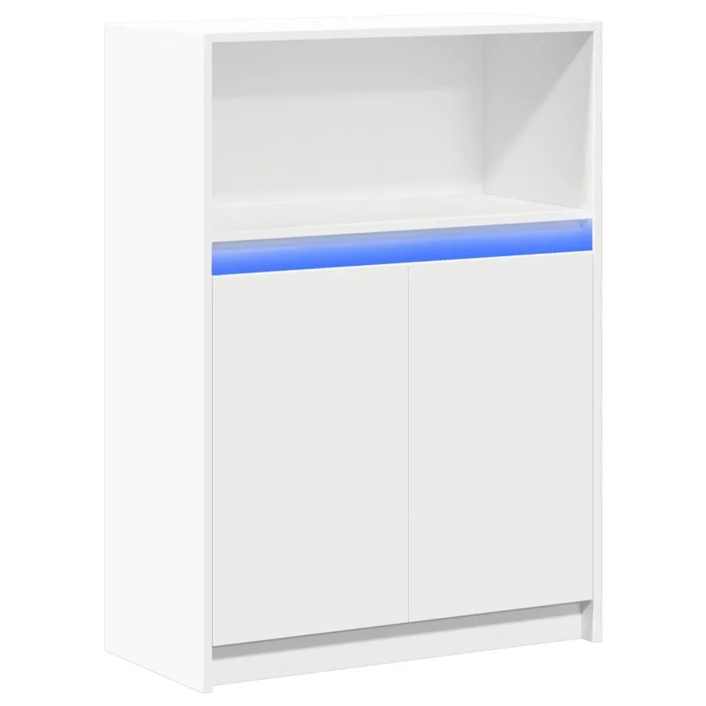vidaXL vidaXL Sideboard with LED White 72x34x100 cm Engineered Wood - Sideboard