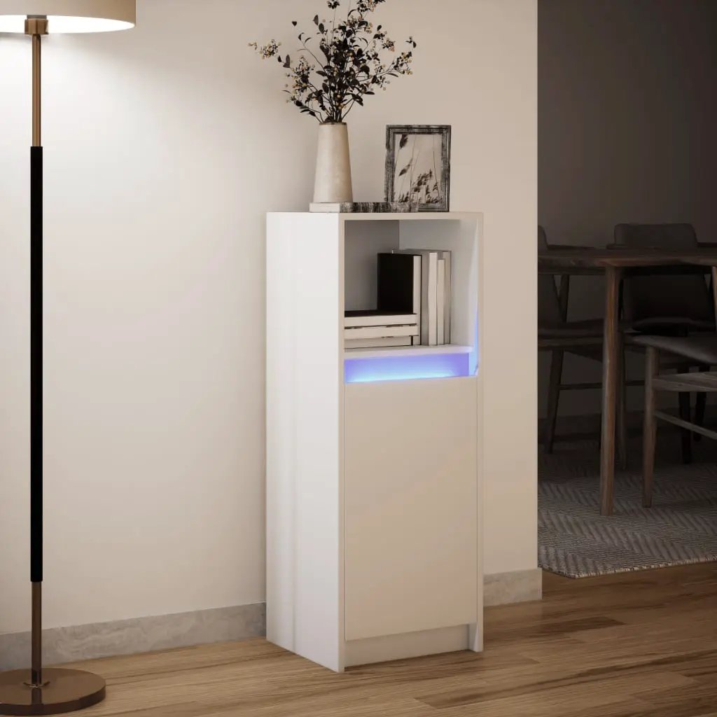 vidaXL vidaXL Sideboard with LED White 38x34x100 cm Engineered Wood - Sideboard