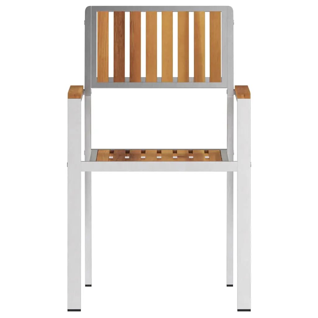 vidaXL vidaXL Garden Chair 2 pcs Brown 56 x 54.5 x 87 cm Solid Acacia Wood -