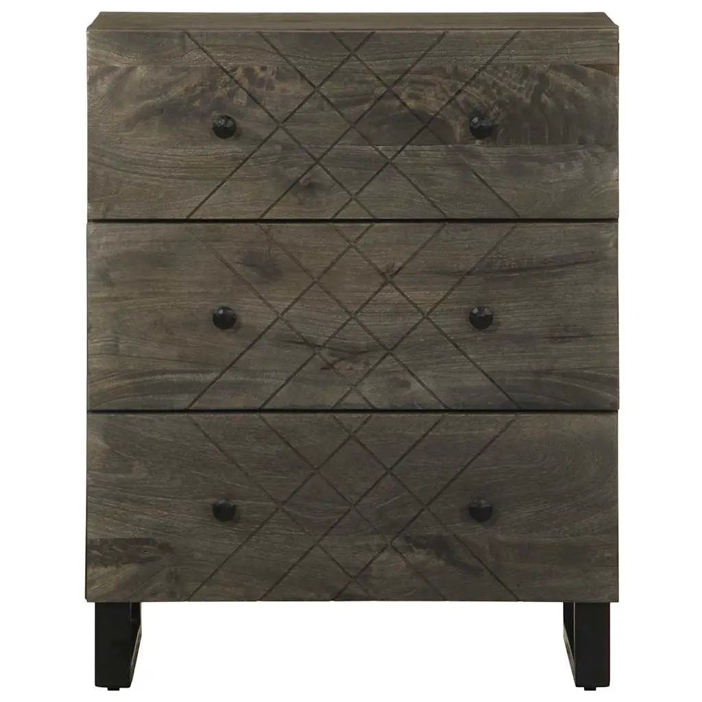 vidaXL vidaXL Sideboard Black 60x33x75 cm Solid Wood Mango - Sideboard
