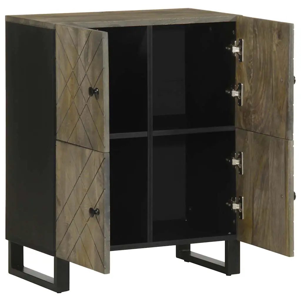 vidaXL vidaXL Sideboard Black 60x33x75 cm Solid Wood Mango - Sideboard