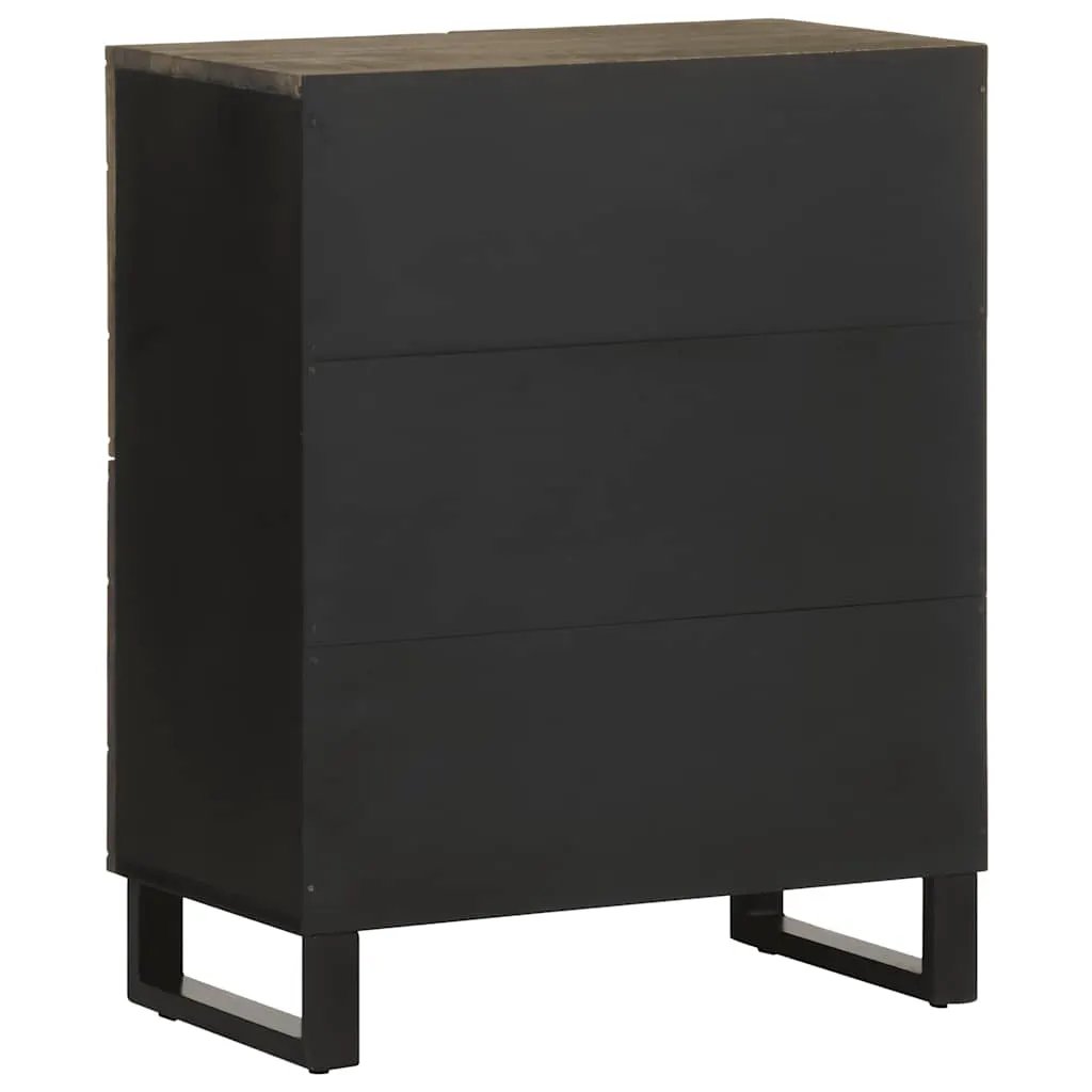 vidaXL vidaXL Sideboard Black 60x33x75 cm Solid Wood Mango - Sideboard