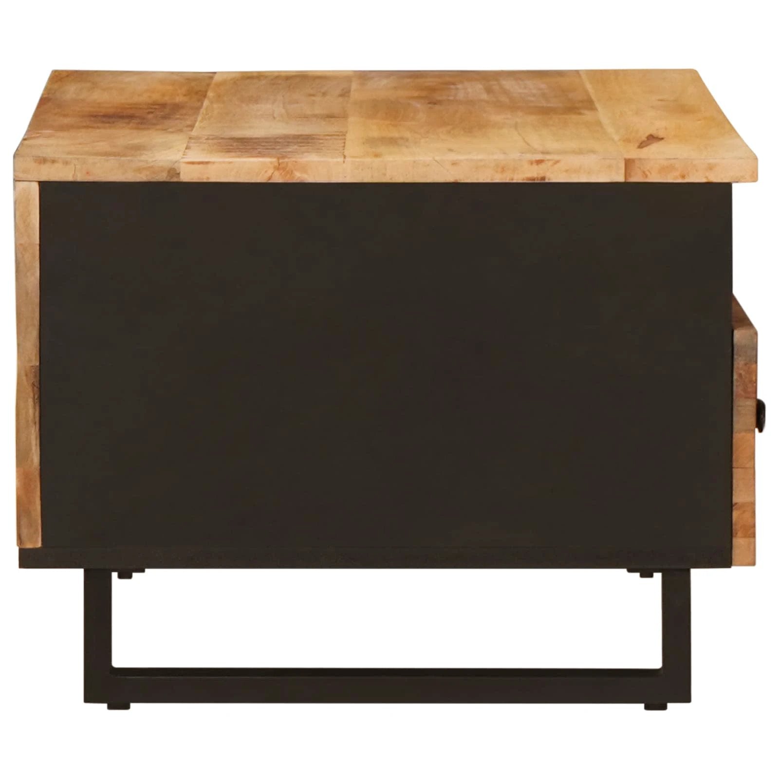 VidaXL Coffee Table 80 x 54 x 40 cm Solid Mango Wood Drawer Centerpiece for Modern Living Rooms by vidaXL