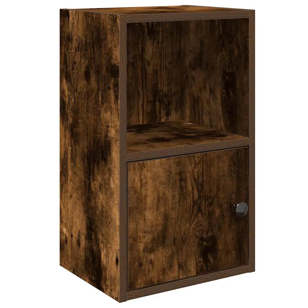 vidaXL vidaXL Bookcase Smoked Oak 31x24x52 cm Engineered Wood - Bookcase