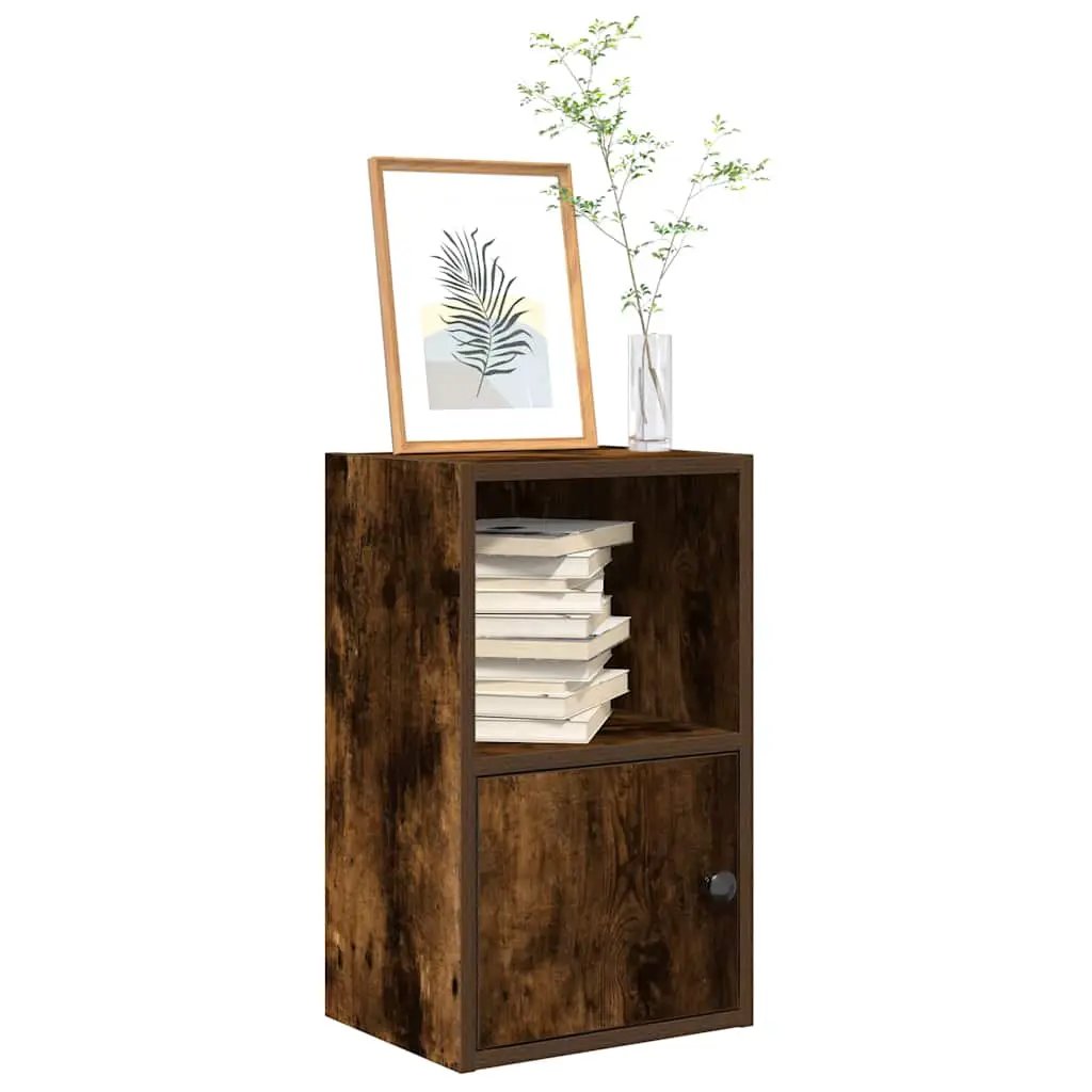 vidaXL vidaXL Bookcase Smoked Oak 31x24x52 cm Engineered Wood - Bookcase