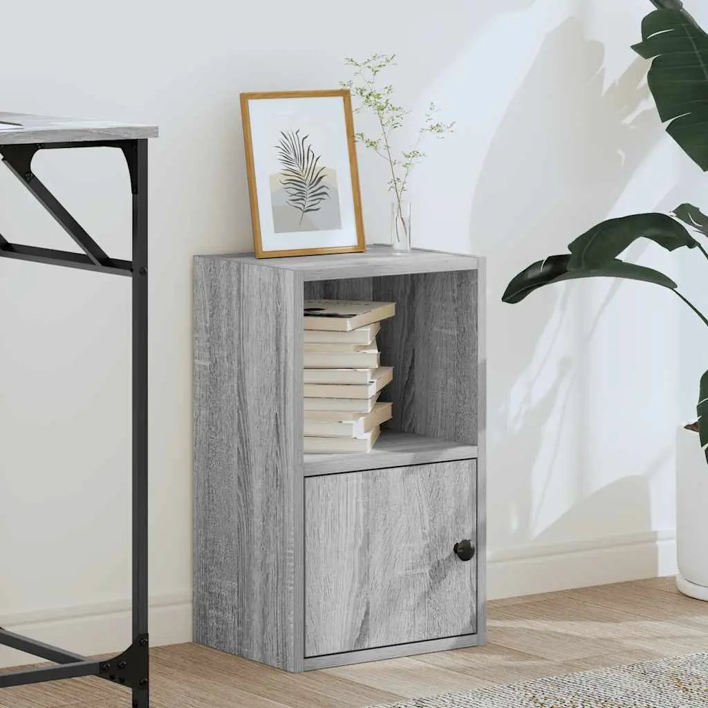 vidaXL vidaXL Bookcase Grey Sonoma 31x24x52 cm Engineered Wood - Bookcase