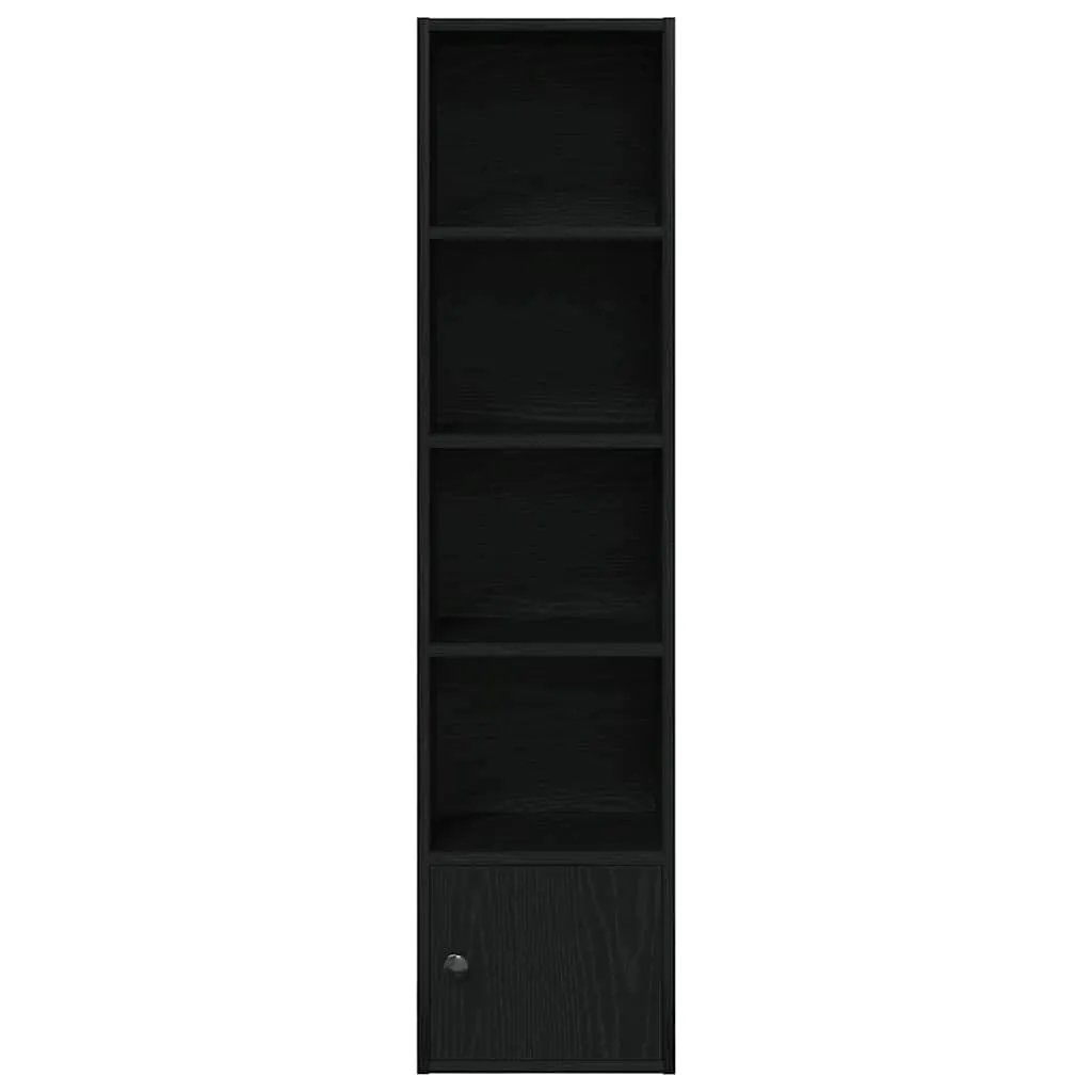 vidaXL vidaXL Bookcase Black Oak 31x24x127 cm Engineered Wood - Bookcase