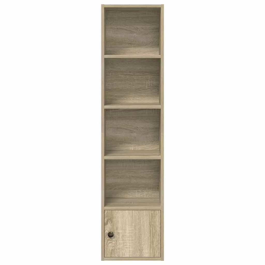 vidaXL vidaXL Bookcase Sonoma Oak 31x24x127 cm Engineered Wood - Bookcase