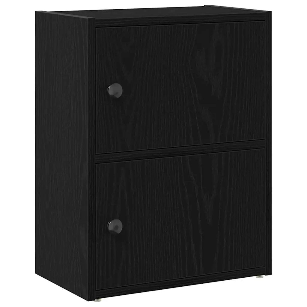 vidaXL vidaXL Bookcase Black Oak 40x24x52 cm Engineered Wood - Bookcase