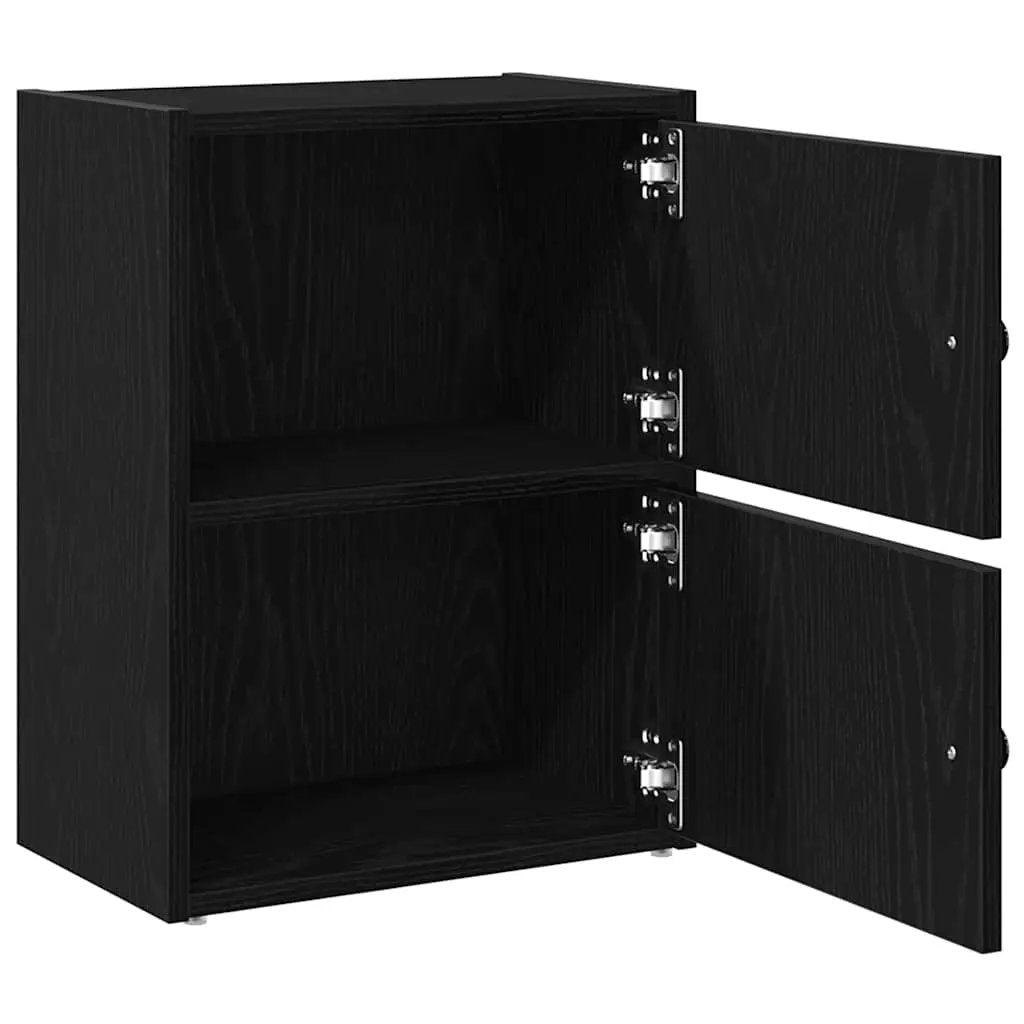 vidaXL vidaXL Bookcase Black Oak 40x24x52 cm Engineered Wood - Bookcase