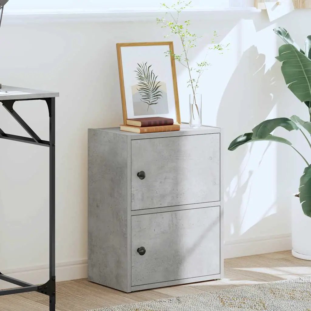 vidaXL vidaXL Bookcase Concrete Grey 40x24x52 cm Engineered Wood - Bookcase