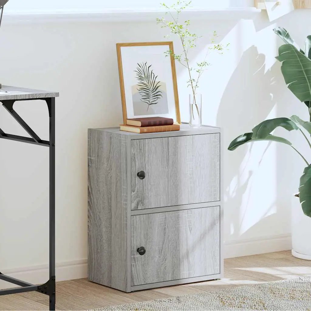 vidaXL vidaXL Bookcase Grey Sonoma 40x24x52 cm Engineered Wood - Bookcase