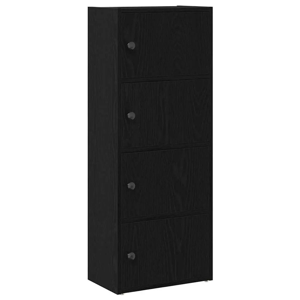 vidaXL vidaXL Bookcase Black Oak 40x24x102 cm Engineered Wood - Bookcase