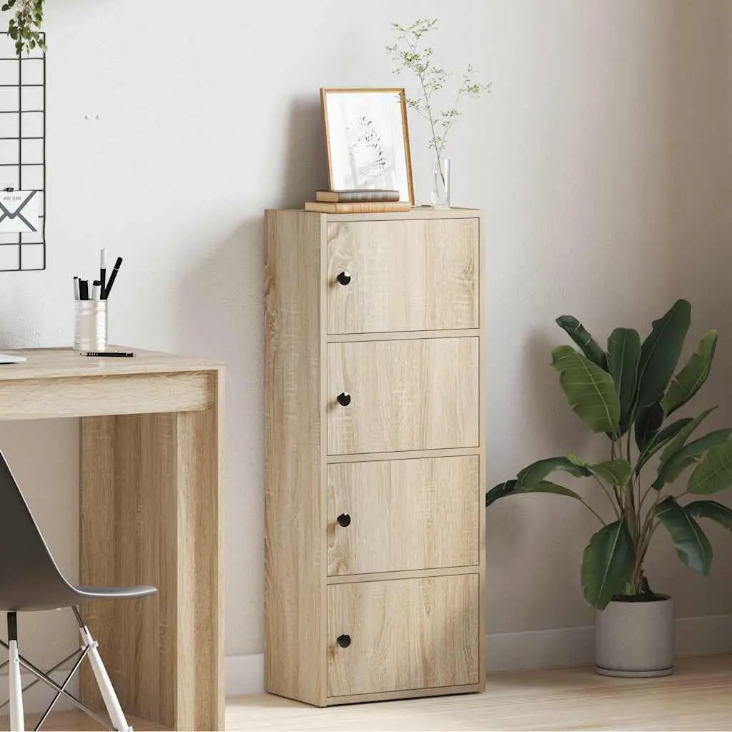 vidaXL vidaXL Bookcase Sonoma Oak 40x24x102 cm Engineered Wood - Bookcase