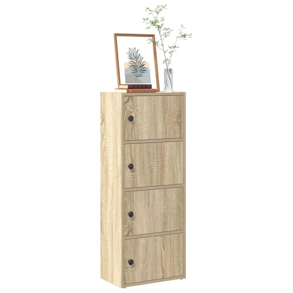 vidaXL vidaXL Bookcase Sonoma Oak 40x24x102 cm Engineered Wood - Bookcase