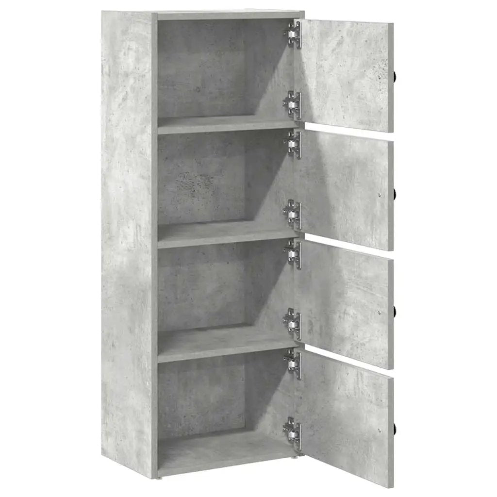 vidaXL vidaXL Bookcase Concrete Grey 40x24x102 cm Engineered Wood - Bookcase