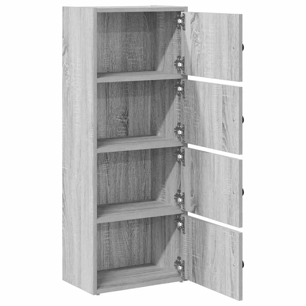 vidaXL vidaXL Bookcase Grey Sonoma 40x24x102 cm Engineered Wood - Bookcase