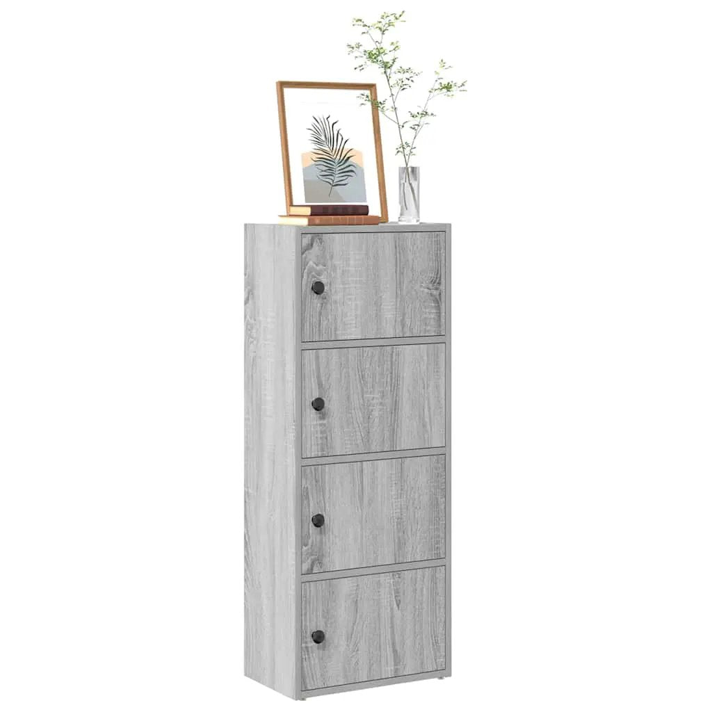 vidaXL vidaXL Bookcase Grey Sonoma 40x24x102 cm Engineered Wood - Bookcase