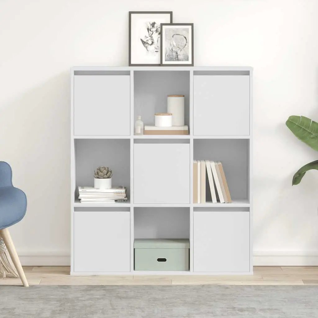 vidaXL vidaXL Bookcase White 89x24x101.5 cm Engineered Wood - Bookcase
