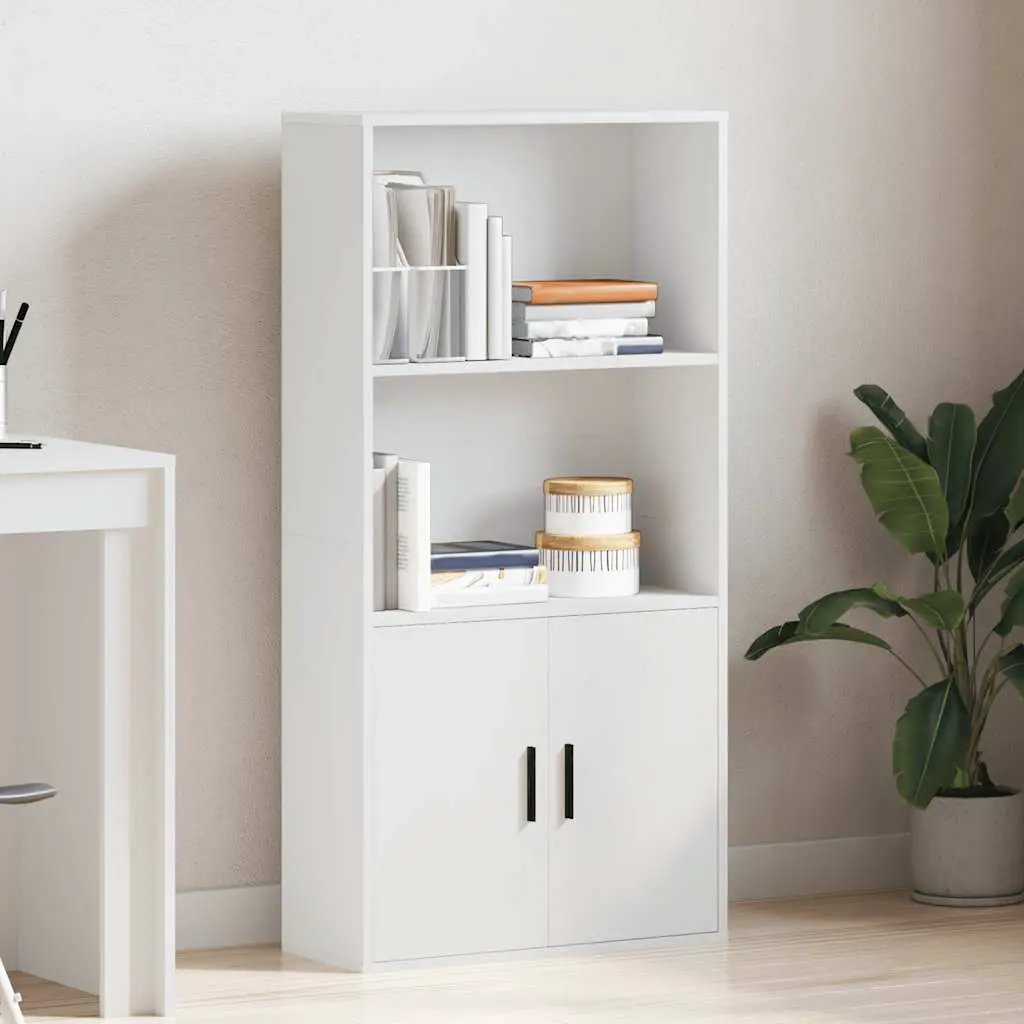 vidaXL vidaXL Bookcase White 60x24x120 cm Engineered Wood - Bookcase