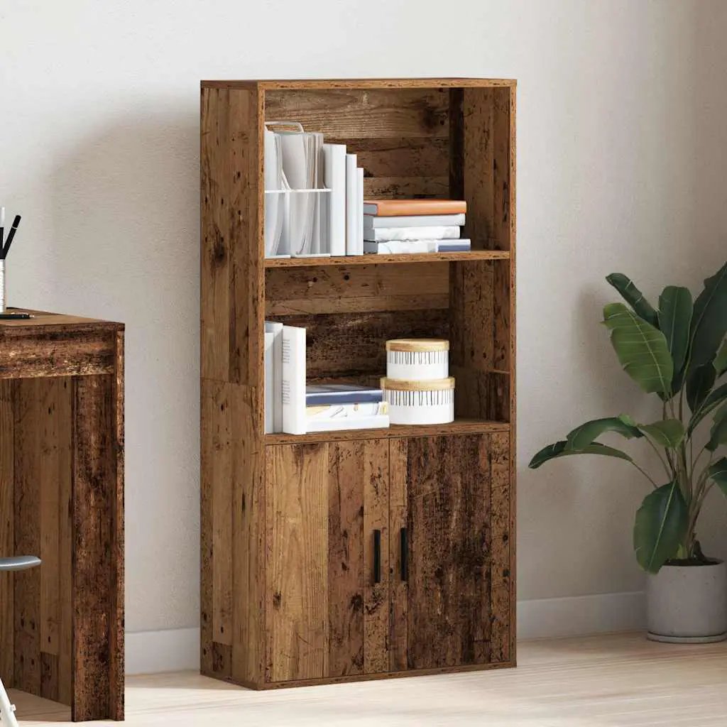 vidaXL vidaXL Bookcase Old Wood 60x24x120 cm Engineered Wood - Bookcase