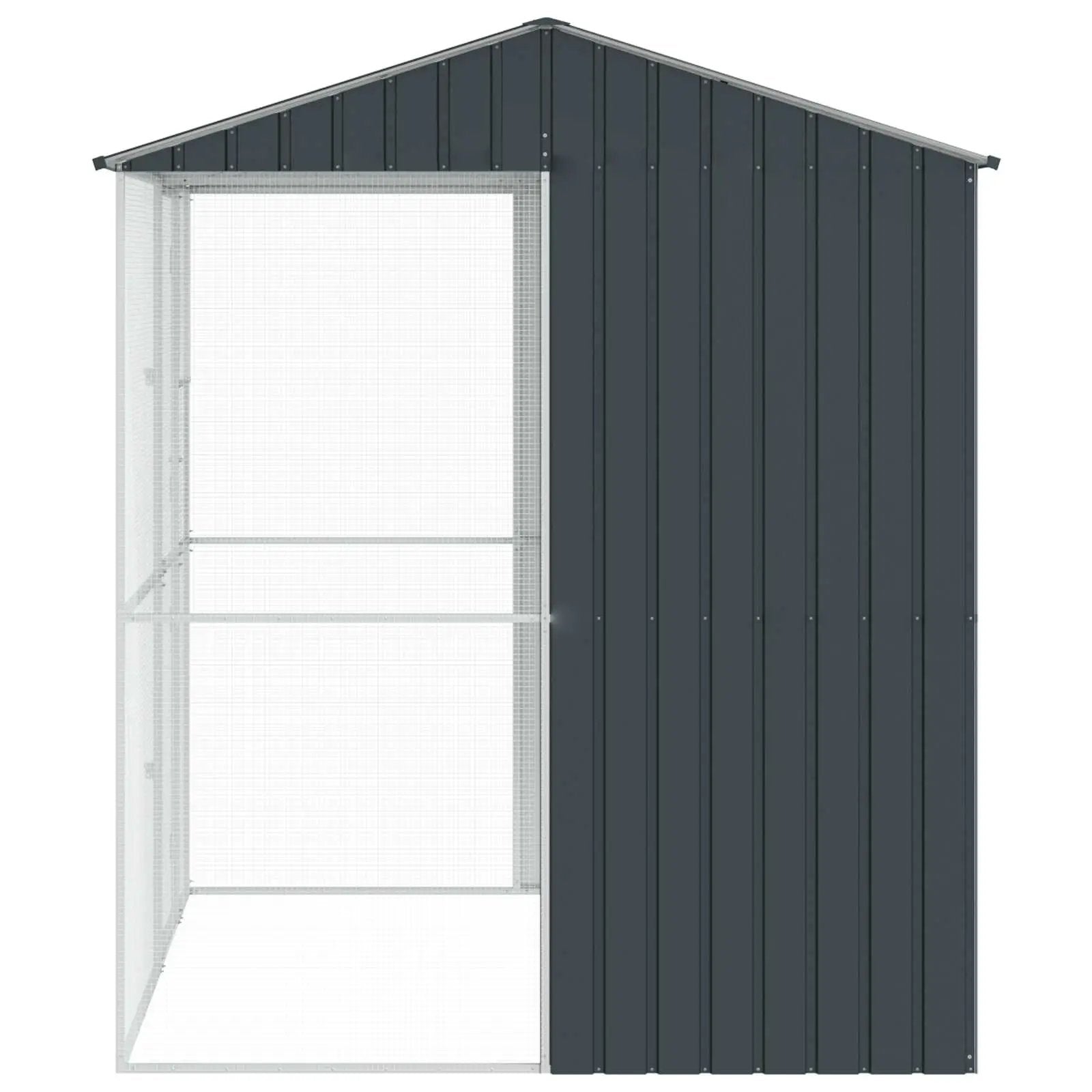 vidaXL vidaXL Bird Cage Anthracite 215 x 210 x 247 cm Galvanised Steel - Bird Cage