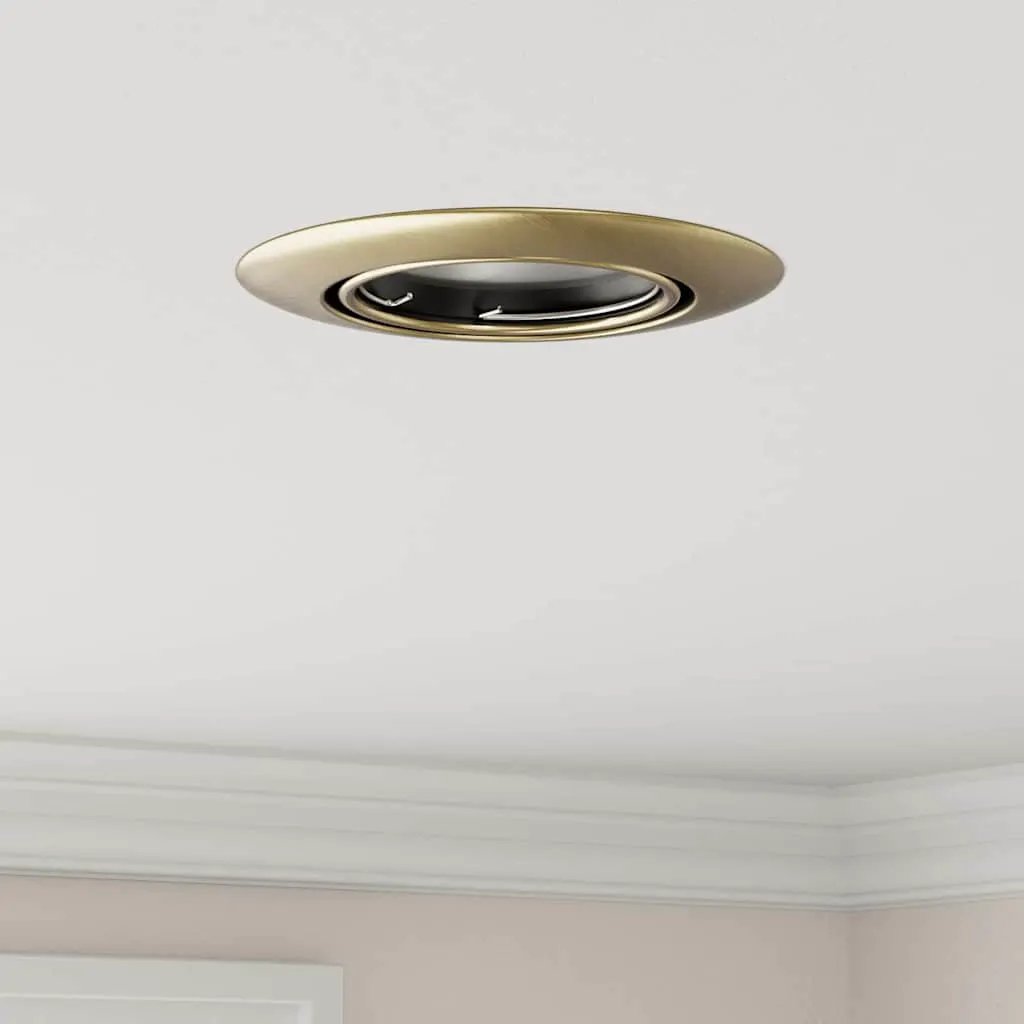 vidaXL vidaXL Spotlight 6 pcs Brass 9 x 9 x 2.5 cm Metal - Spotlight