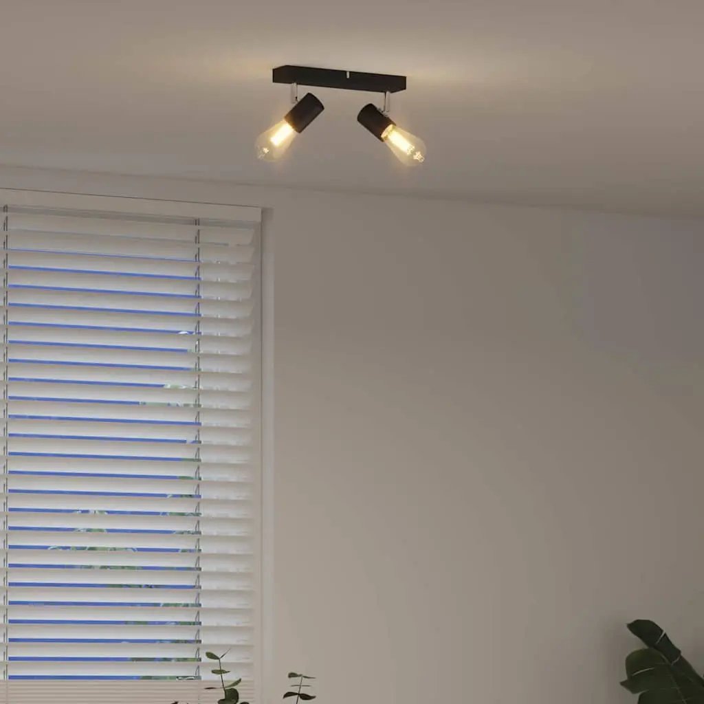 vidaXL vidaXL Ceiling Spotlight Black 26 x 6.5 x 11.5 cm Metal - Spotlight