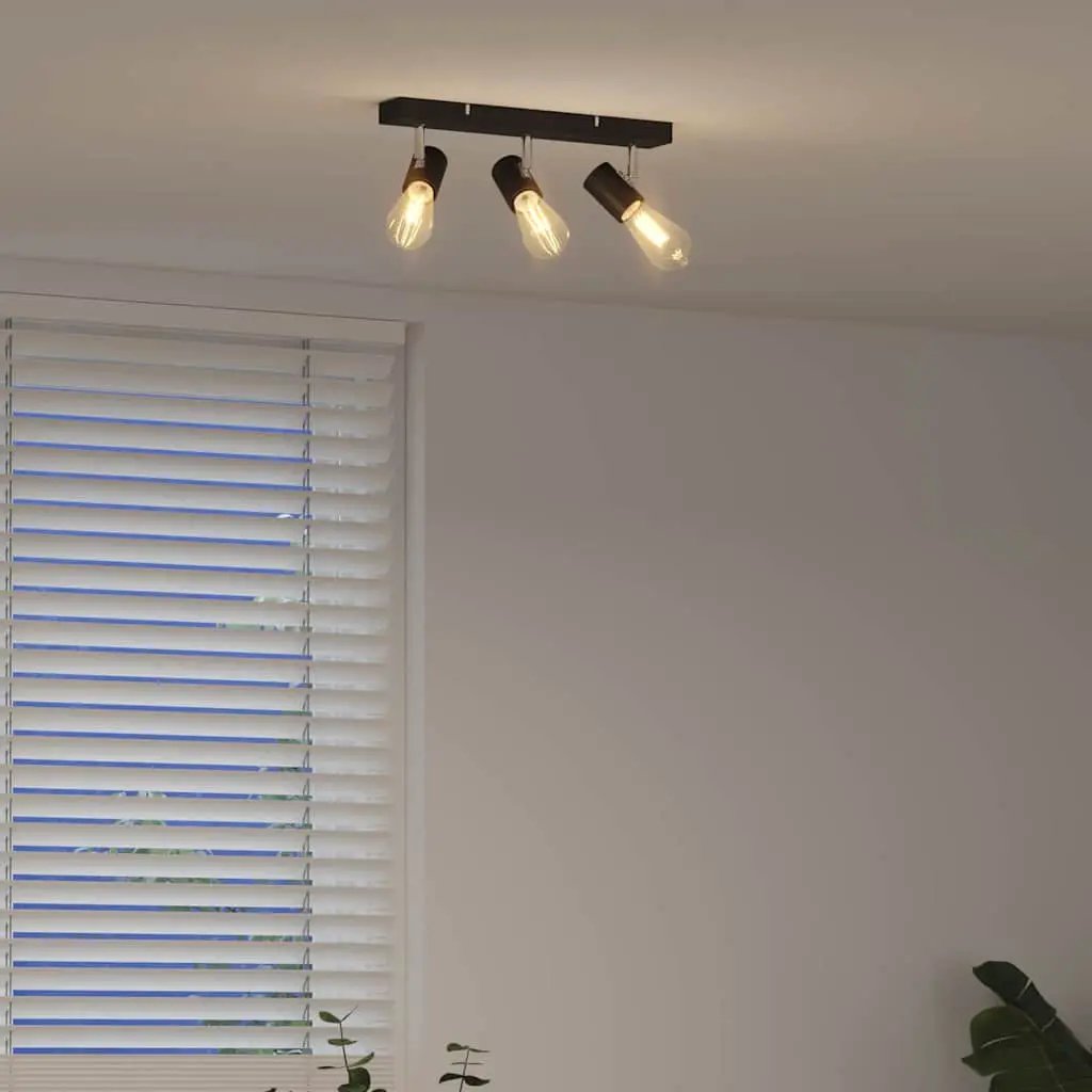 vidaXL vidaXL Ceiling Spotlight Black 38 x 6.5 x 11.5 cm Metal - Spotlight