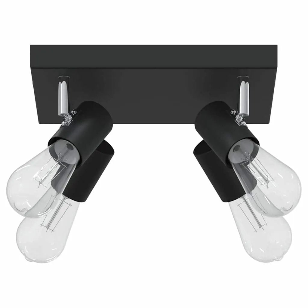 vidaXL vidaXL Ceiling Spotlight Black 26.5 x 26 x 11.5 cm Metal - Spotlight
