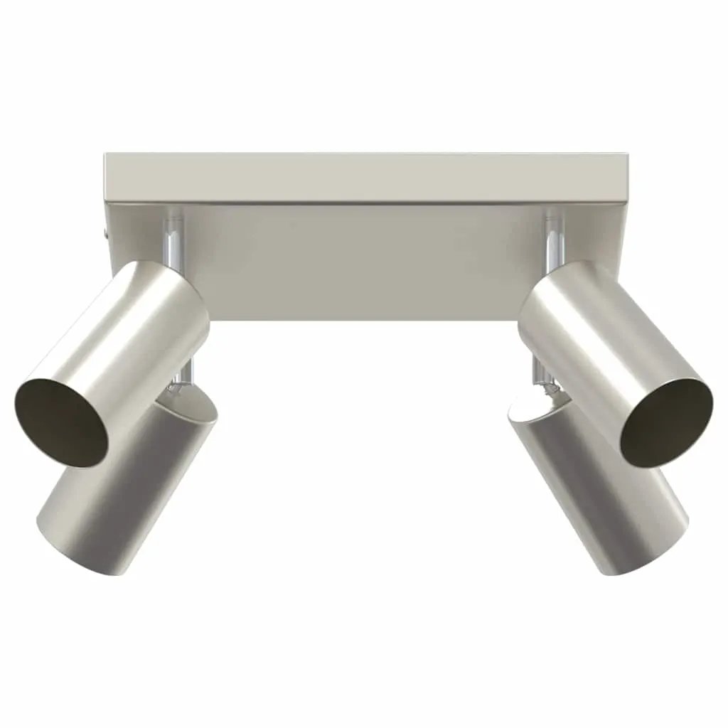 vidaXL vidaXL Ceiling Spotlight with Spotlights Nickel 26 x 26 x 16 cm Metal - Spotlight
