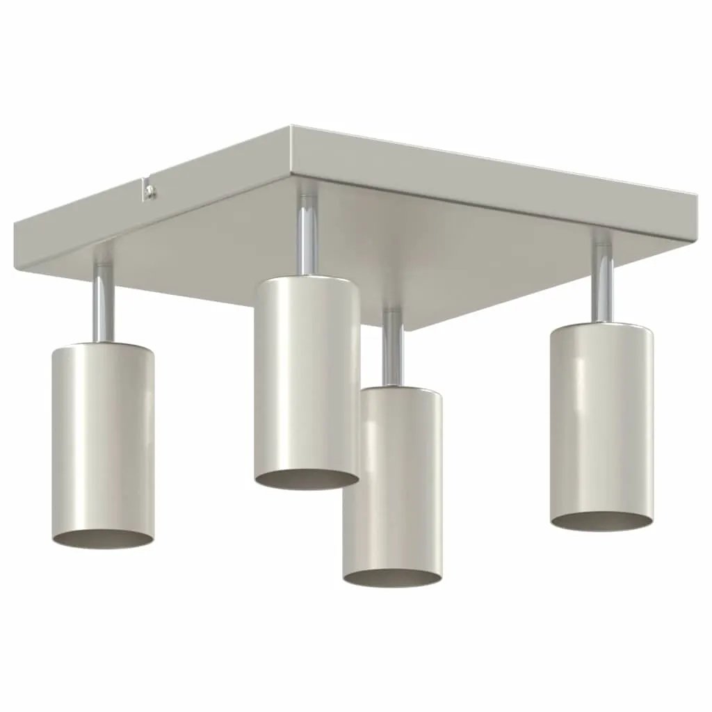 vidaXL vidaXL Ceiling Spotlight with Spotlights Nickel 26 x 26 x 16 cm Metal - Spotlight