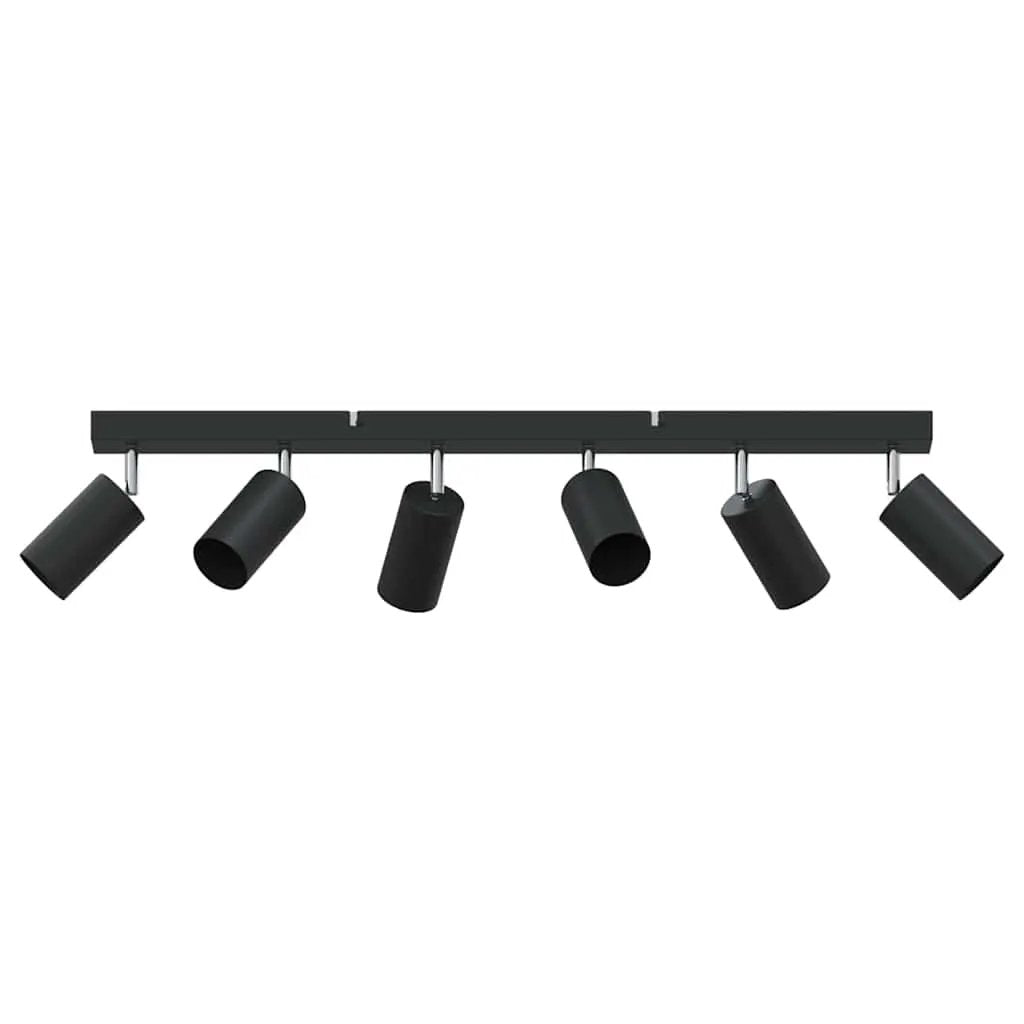 vidaXL vidaXL Ceiling Spotlight with Spotlights Black 73 x 6 x 16 cm Metal - Spotlight