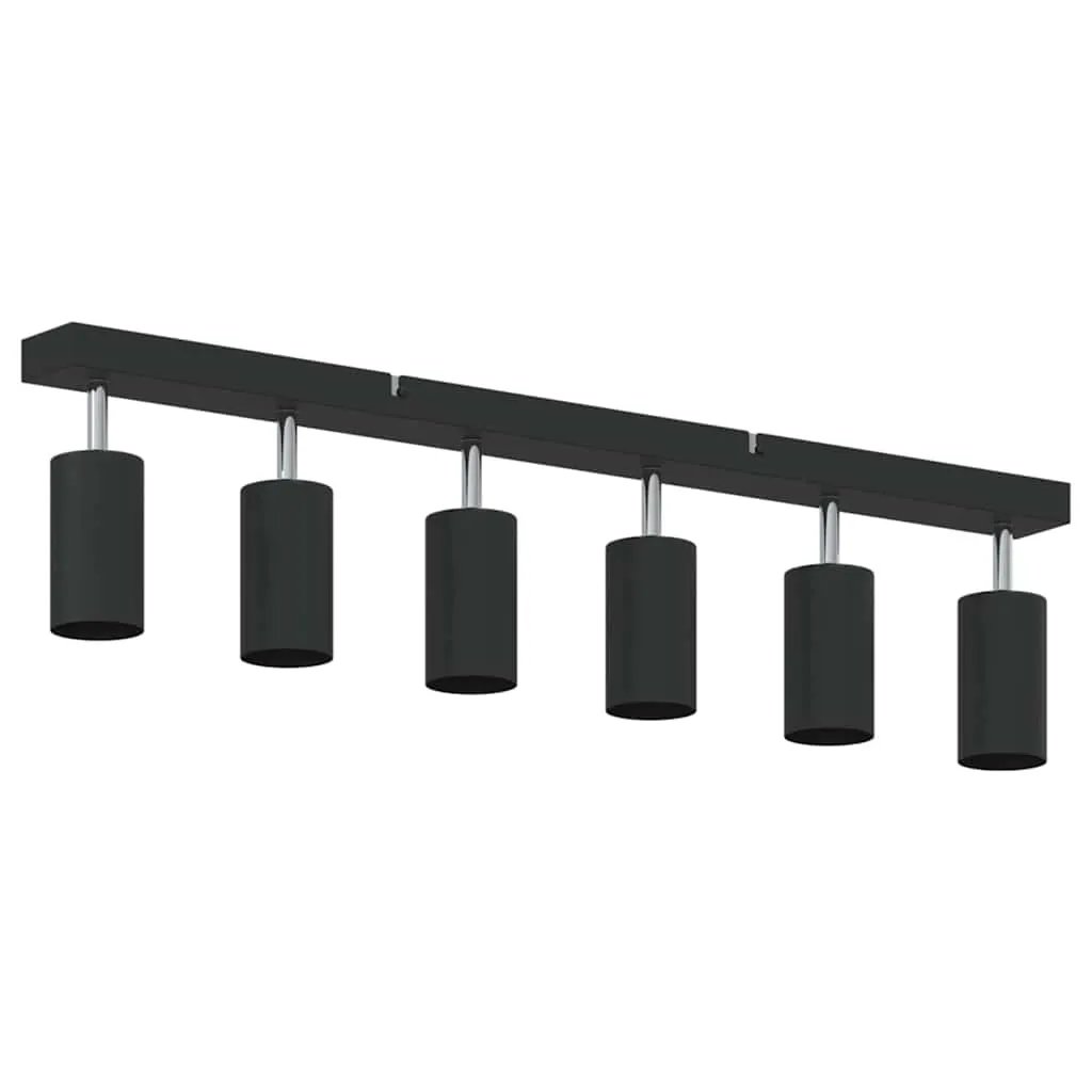 vidaXL vidaXL Ceiling Spotlight with Spotlights Black 73 x 6 x 16 cm Metal - Spotlight