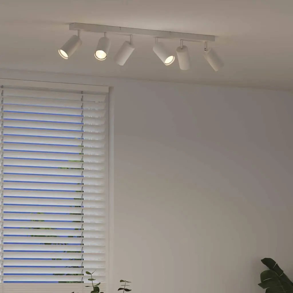 vidaXL vidaXL Ceiling Spotlight with Spotlights White 73 x 6 x 16 cm Metal - Spotlight