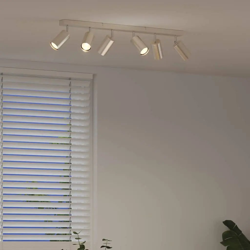 vidaXL vidaXL Ceiling Spotlight with Spotlights Nickel 73 x 6 x 16 cm Metal - Spotlight
